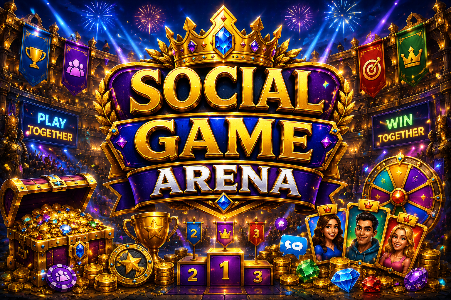 Social Game Arena premium square artwork